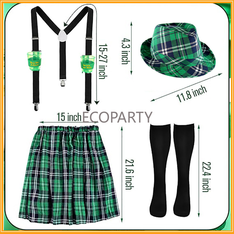 Set di costumi per il giorno d - Sock Garter Men recensione e prezzo