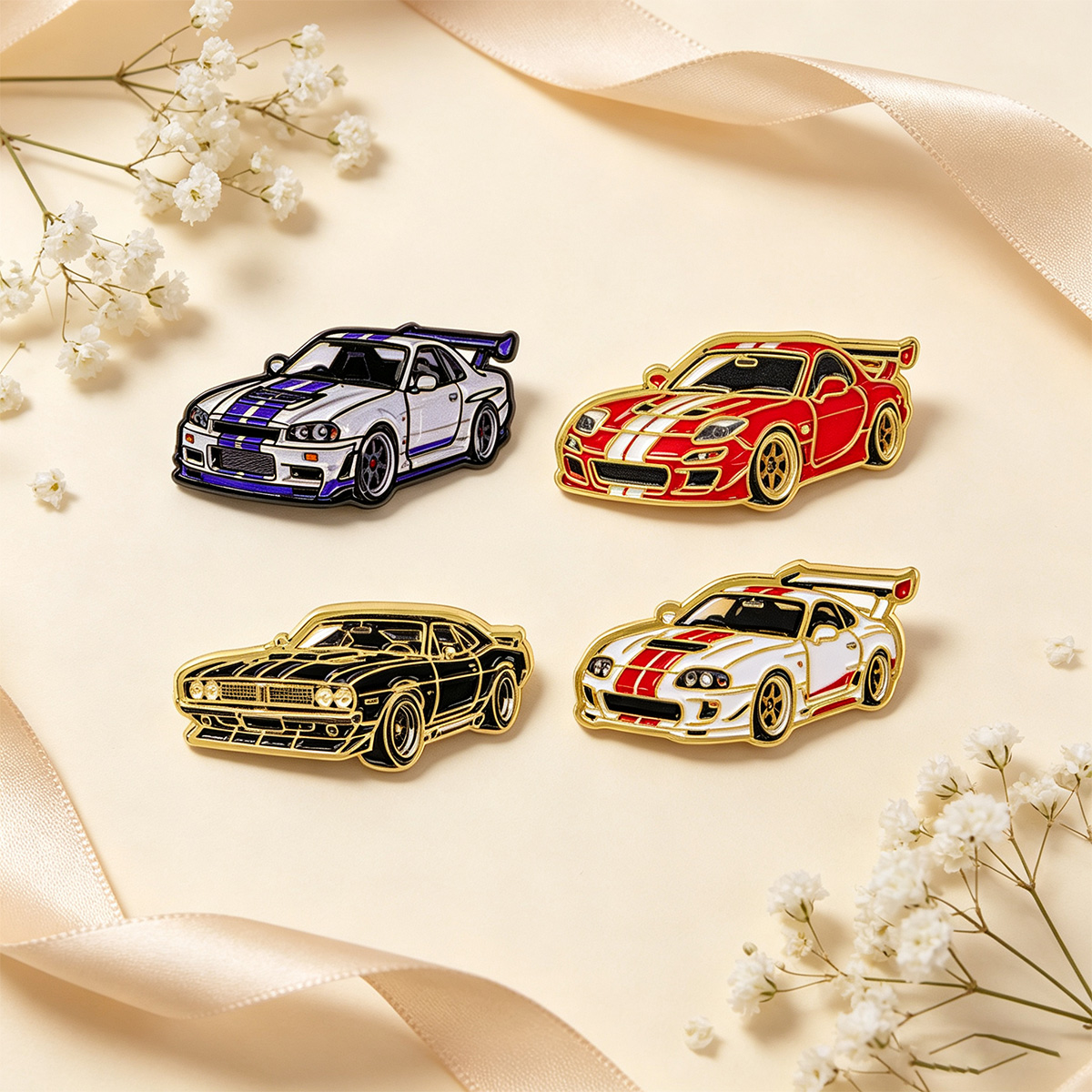 Set da 4 spille/badge a forma  - Tuxedo Lapel Pin recensione e prezzo