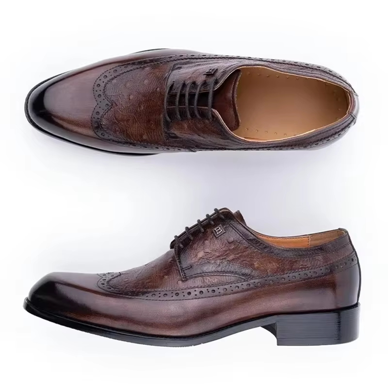 Scarpe da uomo in pelle di vac - Formal Men Daily Wear Footwear recensione e prezzo